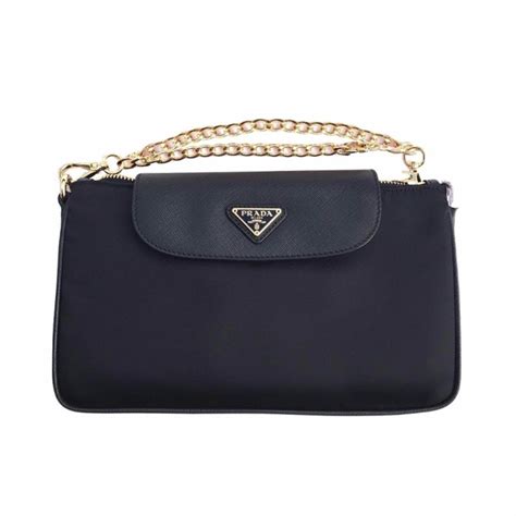 prada tessuto clutch saffiano nylon navy blue|Prada handbags 2010.